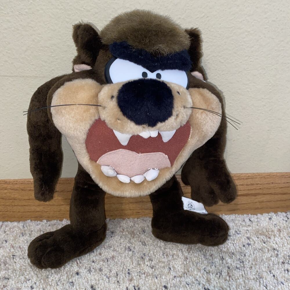 Looney Tunes Taz Tazmanian Devil 8" Plush Vtg 1997 Warner Bros Stuffed Animal